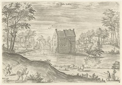 Vue du château Coensborg à Laken - Hans Collaert (I)