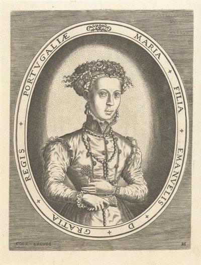 Portrait de la princesse Maria du Portugal - Hans Collaert (I)