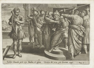 Saül tente de tuer David - Hans Collaert (I)