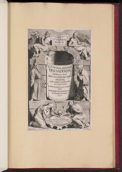 Page de titre pour Heribert Rosweyde, 
