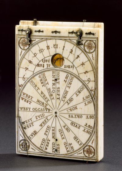 Cadran solaire à boussole de tablette, Nuremberg, 1574 - Hans Ducher