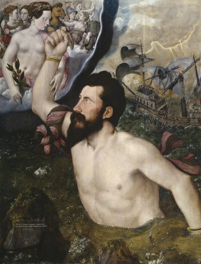 Portrait allégorique de Sir John Luttrell, 1550 - Hans Eworth or Ewoutsz