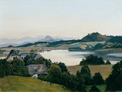 Paysage de Carinthie (lac Kraiger avec Ulrichsberg) - Hans Frank