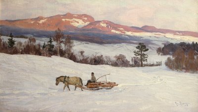 Transport de bois - Hans Fredrik Henriksen Borgen