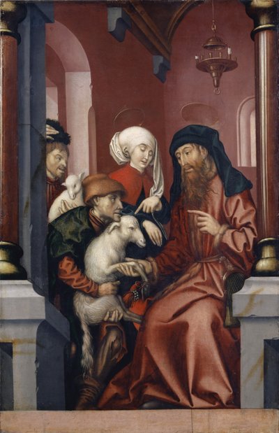 Joachim et Anne choisissant un agneau pour le sacrifice, 1512 - Hans Fries