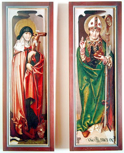 Sainte Marguerite et Saint Nicolas de Myre, vers 1507 - Hans Fries