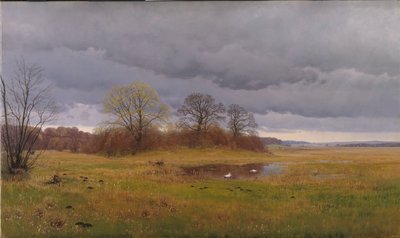 Paysage printanier avec averses. Sud de la Zélande - Hans Friis