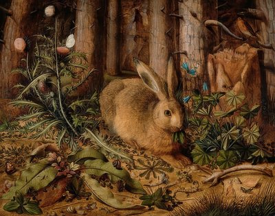 Lièvre dans la forêt, vers 1585 - Hans Hoffmann