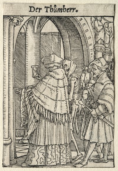 La danse de la mort : Le chanoine - Hans Holbein