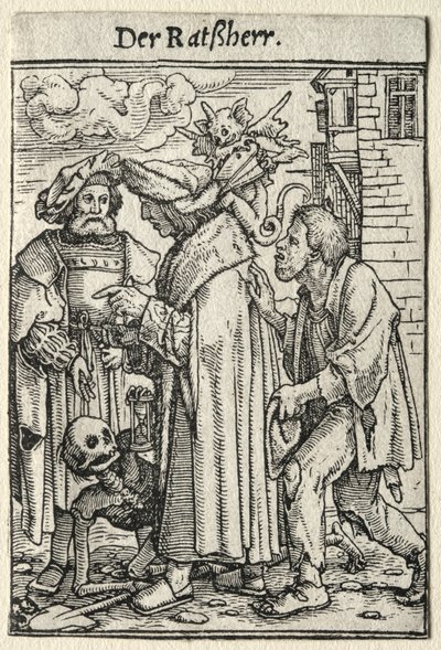 La danse macabre : Le conseiller - Hans Holbein