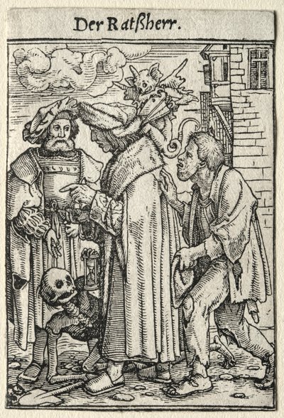 La danse macabre : Le Conseiller - Hans Holbein