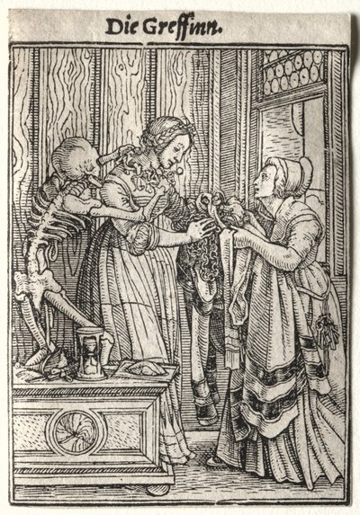 La Danse macabre : La Comtesse - Hans Holbein