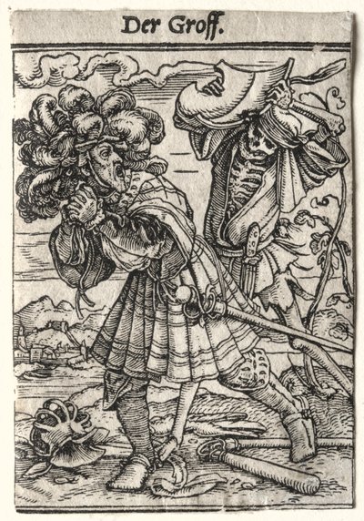 La danse de la mort : Le comte, vers 1526 - Hans Holbein
