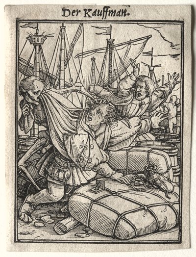 La danse macabre : Le marchand - Hans Holbein