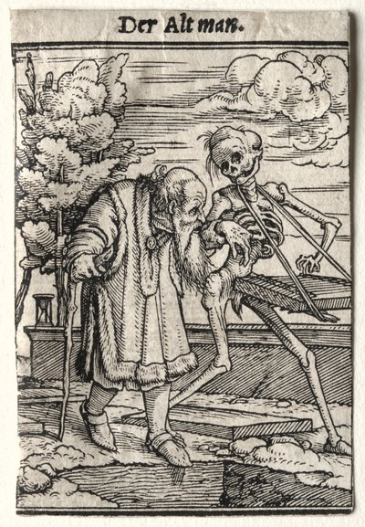 La danse de la mort : Le vieil homme - Hans Holbein