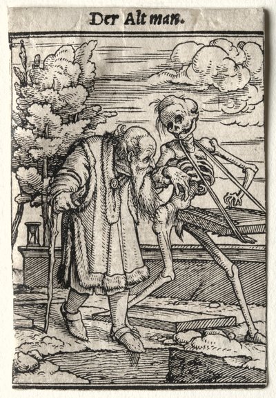 Danse macabre : Le vieil homme - Hans Holbein