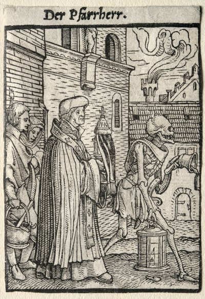 La danse macabre : Le pasteur - Hans Holbein