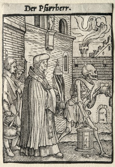 La danse macabre : Le pasteur - Hans Holbein