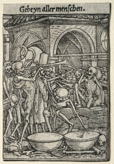 La danse macabre : Les trompettistes de la mort - Hans Holbein