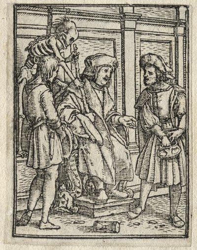 La Danse de la Mort : Le Juge - Hans Holbein