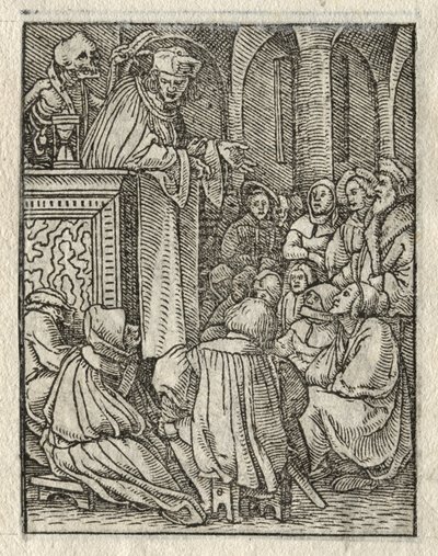 La Danse de la Mort : Le Prédicateur, Le Prêtre - Hans Holbein