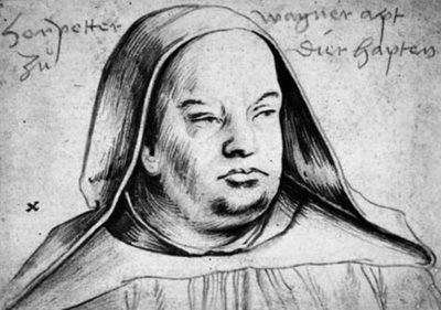 Portrait de Peter Wagner, abbé de Thierhaupten - Hans Holbein d.Æ.