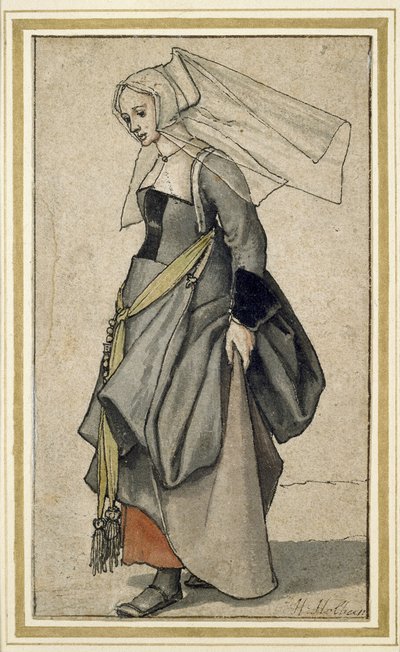 Une jeune femme anglaise, 16ème siècle - Hans Holbein der Jüngere