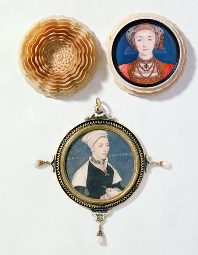 Anne de Clèves (en haut), 1539 et Jane Small, anciennement connue sous le nom de Mme Robert Pemberton (en bas), vers 1540 - Hans Holbein der Jüngere