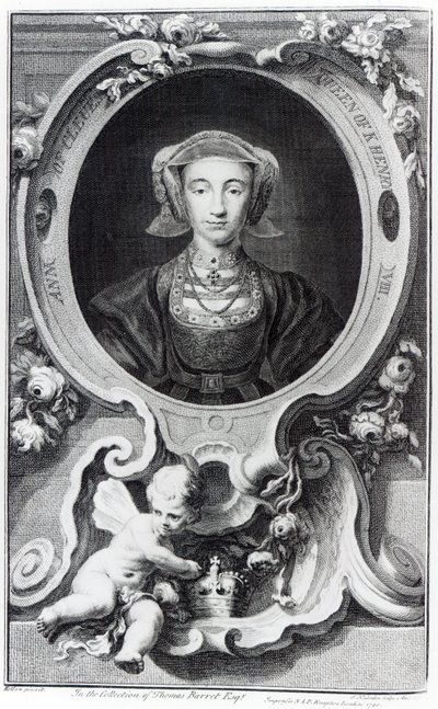 Anne de Clèves, gravée par Jacobus Houbraken, 1740 - Hans Holbein der Jüngere