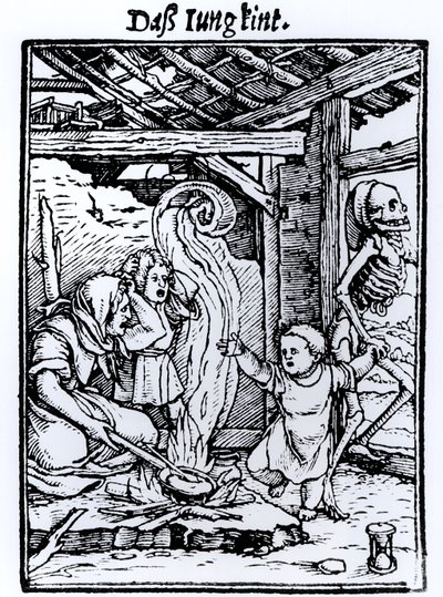 La Mort emportant un enfant, de la série 