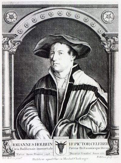Hans Holbein le Jeune, gravé par Bartholomaus Huebner, 1790 - Hans Holbein der Jüngere