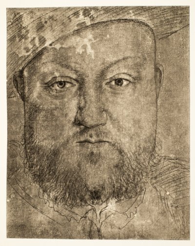 Henri VIII dessin à la craie, vers 1540, pub. 1902 - Hans Holbein der Jüngere