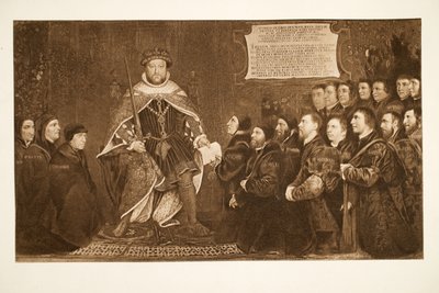 Henri VIII accordant une charte aux barbiers-chirurgiens - Hans Holbein der Jüngere