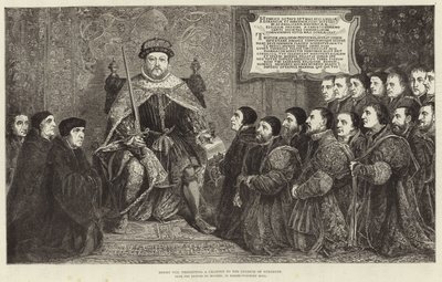 Le roi Henri VIII présentant une charte au Collège des chirurgiens - Hans Holbein der Jüngere
