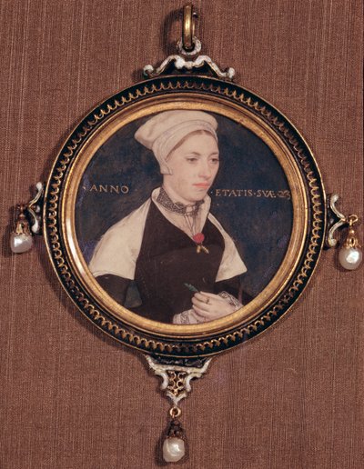 Portrait miniature de Jane Small, anciennement connue sous le nom de Mme Robert Pemberton, vers 1540 - Hans Holbein der Jüngere