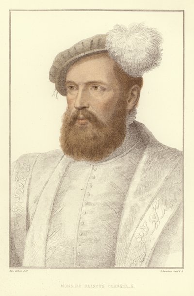 Monsieur De Saincte Corneille (aquatinte) - Hans Holbein der Jüngere