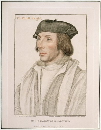 Sir Thomas Elyot (c.1490-1546) gravé par Francesco Bartolozzi, 1794 - Hans Holbein der Jüngere