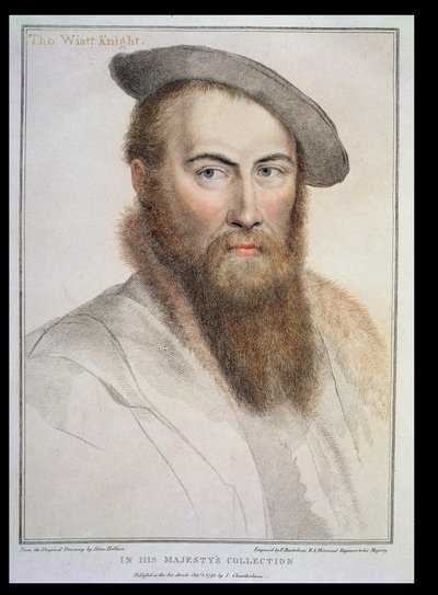 Sir Thomas Wyatt (vers 1503-42) gravé par Francesco Bartolozzi (1727-1815) - Hans Holbein der Jüngere