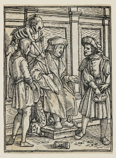 Le juge de la Danse macabre (Lyon), 1538 - Hans Holbein der Jüngere