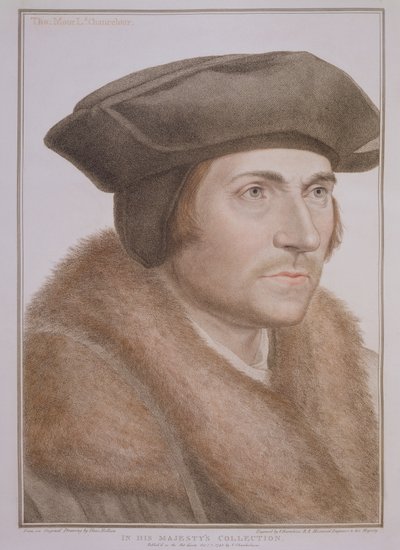 Thomas More, Lord Chancelier (1478-1535) gravé par Francesco Bartolozzi (1727-1815) - Hans Holbein der Jüngere