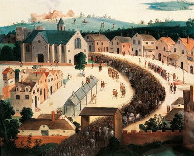 Henri VIII arrivant au Camp du Drap d