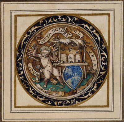 Cupidon piqué par des abeilles - Conception pour un pendentif ou un insigne de chapeau - Hans Holbein der Jüngere