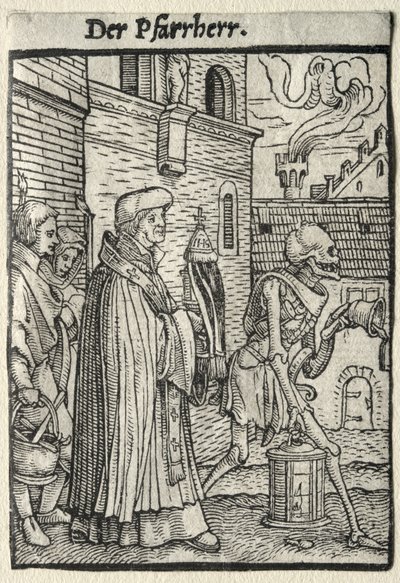 La danse macabre : Le pasteur - Hans Holbein the Younger