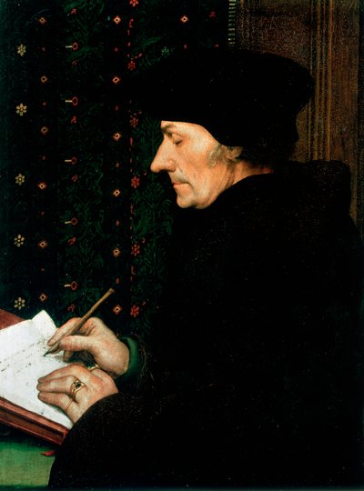 Desiderus Erasmus, humaniste et érudit néerlandais, 1523 - Hans Holbein der Jüngere