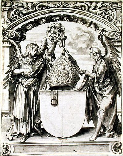 Conception pour une peinture sur verre, vers 1520 - Hans Holbein der Jüngere