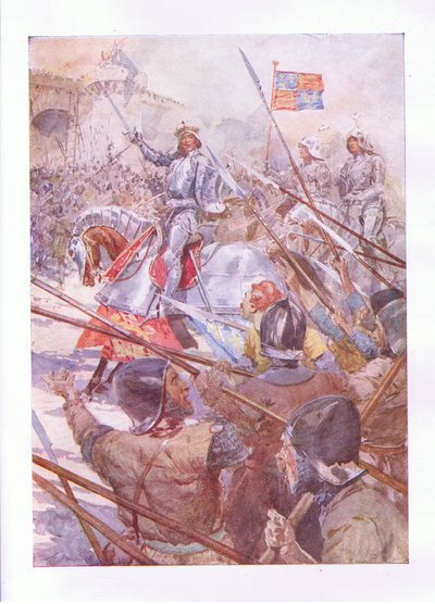 Dieu pour Harry ! Angleterre et Saint George ! (Henri V), des Œuvres complètes de Shakespeare publiées par George Harrap & Co Ltd, années 1920 - Hans Holbein der Jüngere
