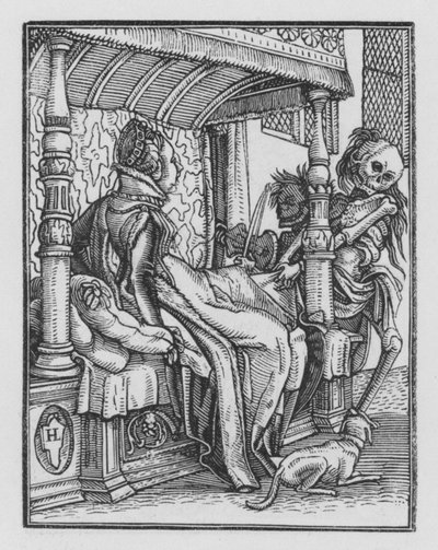 La Danse Macabre de Holbein : La Duchesse - Hans Holbein der Jüngere