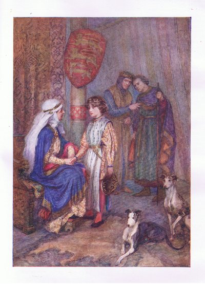 Hubert, Hubert, jette un œil sur le jeune garçon (Jean sans Terre), des Œuvres complètes de Shakespeare publiées par George Harrap & Co Ltd, années 1920 - Hans Holbein der Jüngere