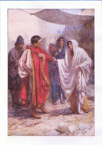 Plaidez-vous pour moi, belle dame ? Je ne vous connais pas. (La Comédie des erreurs), de The Complete Works of Shakespeare publié par George Harrap & Co Ltd, années 1920 - Hans Holbein der Jüngere