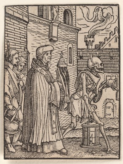 Le prêtre, tiré de « La Danse macabre » - Hans Holbein the Younger